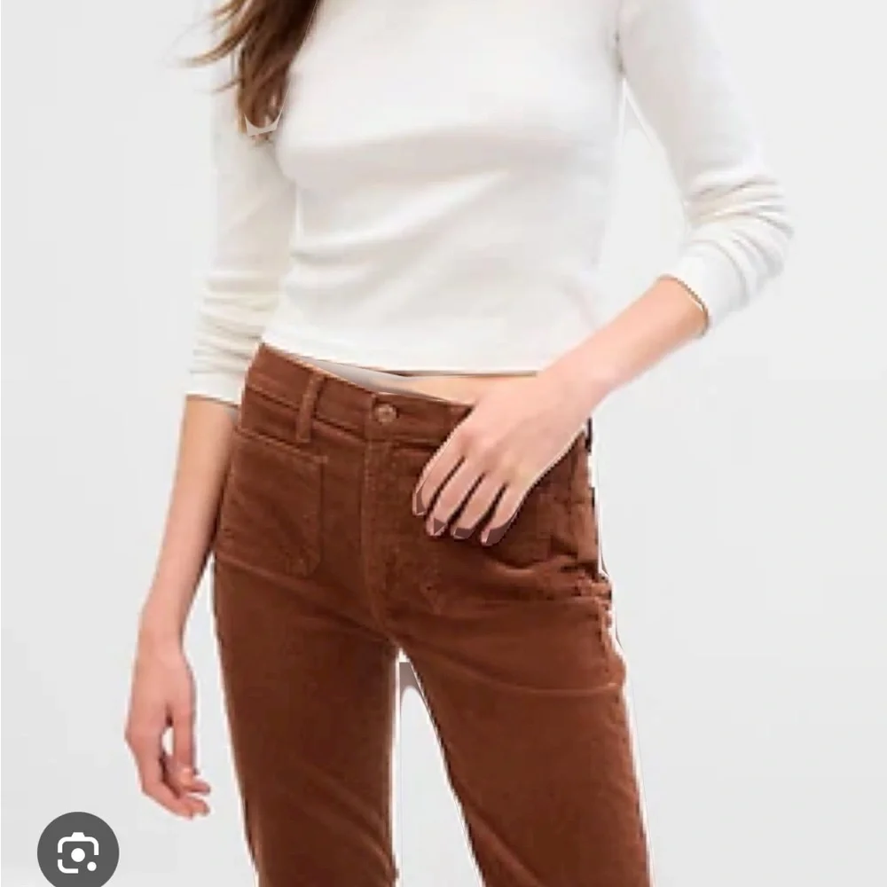 High Rise Flare 70s Cords Pants Petite Length - Picture 3 of 6